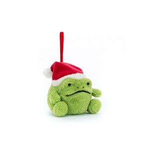 Animals Jellycat Ricky Rain Frog Decoration 8cm x 7cm x 8cm Verdes | México 0172NKZWL