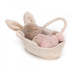 Animals Jellycat Rock-a-Bye Bunny 12cm x 9cm x 20cm Beige | México 4285NGKWE