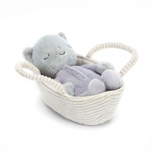 Animals Jellycat Rock-a-Bye Kitten 12cm x 9cm x 20cm Grises | México 9527ACIRH