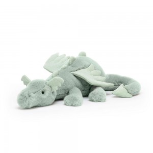 Animals Jellycat Sage Dragon 12cm x 14cm x 50cm Verdes | México 9864CELOZ