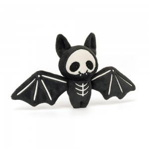 Animals Jellycat Skelebat Jim 16cm x 35cm x 3cm Negros | México 1842SOZWN