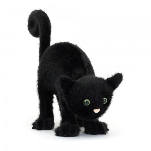 Animals Jellycat Spookipaws Cat 7.9in x 2.8in x 9.8in Negros | México 5783AGSIY