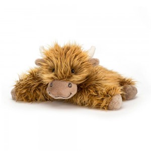 Animals Jellycat Truffles Highland Cow 6.3in x 14.2in x 9.1in Marrom | México 7012EKYQB