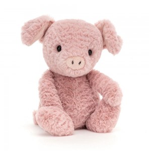 Animals Jellycat Tumbletuft Pig 7.9in x 3.5in x 3.1in Rosas | México 2305LPMWD