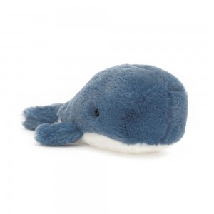 Animals Jellycat Wavelly Whale 8cm x 6cm x 13cm Azules | México 9265YEZOU