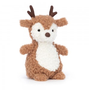 Animals Jellycat Wee Reindeer 4.7in x 2.8in x 2.4in Marrom | México 8013GMPNJ