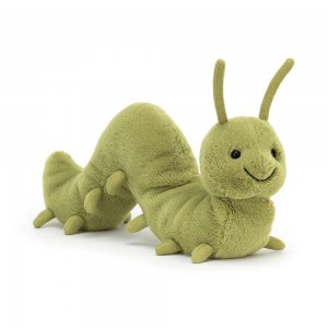 Animals Jellycat Wriggidig Caterpillar 11cm x 5cm x 25cm Verdes | México 2918JOLIZ