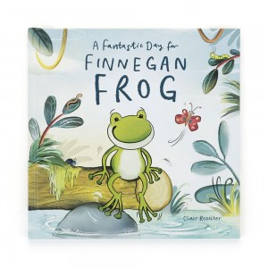 Baby & Books Jellycat A Fantastic Day for Finnegan Frog Book 26cm x 26cm x 1cm Verdes | México 6802OMCXB