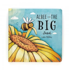 Baby & Books Jellycat Albee And The Big Seed Book 21cm x 21cm x 2cm Amarillos | México 9086RFMUY