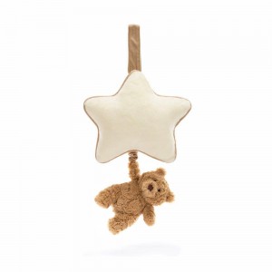 Baby & Books Jellycat Bartholomew Bear Musical Pull 30cm x 18cm x 5cm Marrom | México 9324DPRZK