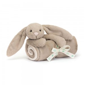 Baby & Books Jellycat Bashful Bunny Blankie 56cm x 70cm x 9cm Beige | México 1752ZNTVE