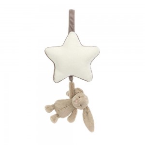 Baby & Books Jellycat Bashful Bunny Musical Pull 30cm x 20cm x 6cm Beige | México 5608PQGZB