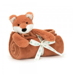 Baby & Books Jellycat Bashful Fox Cub Blankie 56cm x 70cm x 9cm Naranjas | México 7026HCAGZ