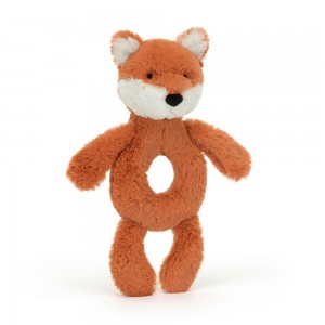 Baby & Books Jellycat Bashful Fox Cub Ring Rattle 18cm x 8cm x 2cm Naranjas | México 5287FZRPE