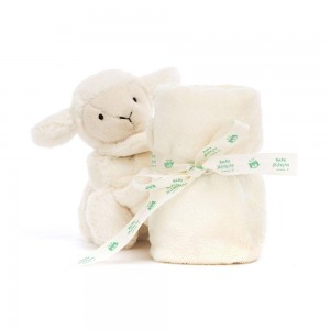 Baby & Books Jellycat Bashful Lamb Soother 15cm x 34cm x 34cm Blancos | México 1530GABOX