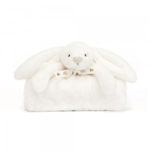 Baby & Books Jellycat Bashful Luxe Bunny Blankie 56cm x 70cm x 9cm Creme | México 1726YXWRZ