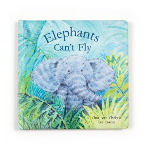 Baby & Books Jellycat Elephants Can't Fly Book 23cm x 23cm x 2cm Azules | México 8643LFQEM