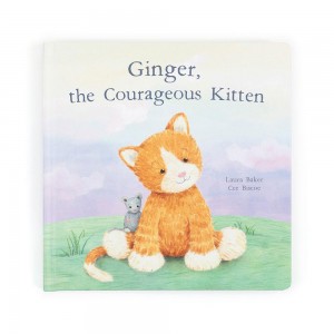 Baby & Books Jellycat Ginger, the Courageous Kitten Book 23cm x 23cm x 2cm Naranjas | México 8102BTUAC