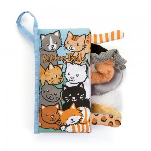 Baby & Books Jellycat Kitten Tails Activity Book 22cm x 13cm x 5cm Azules | México 9816GPWZL