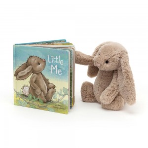 Baby & Books Jellycat Little Me Book and Bashful Bunny Medium Beige | México 3619EFOZW
