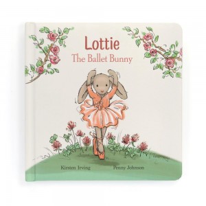 Baby & Books Jellycat Lottie The Ballet Bunny Book 19cm x 19cm x 2cm Rosas | México 0374XFJKE