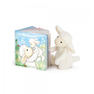 Baby & Books Jellycat My Mum and Me Book and Bashful Lamb Medium Blancos | México 7198LEBRP
