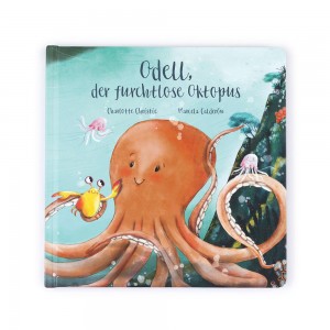 Baby & Books Jellycat Odell, Der Furchtlose Oktopus Buch 23cm x 23cm x 2cm Naranjas | México 7691BLRSZ