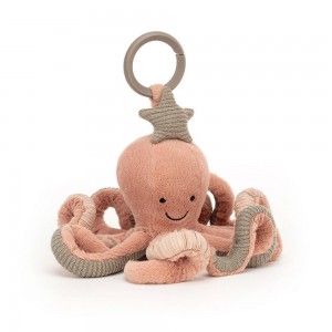 Baby & Books Jellycat Odell Octopus Activity Toy 10cm x 20cm x 20cm Naranjas | México 5047PBEJX