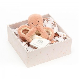 Baby & Books Jellycat Odell Octopus Gift Set 18cm x 18cm x 8cm Naranjas | México 8145XDWFL