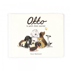 Baby & Books Jellycat Otto Le Petit Chien Saucisse Livre 18cm x 23cm x 2cm Blancos | México 8392UXATY