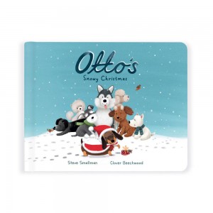 Baby & Books Jellycat Otto's Snowy Christmas Book 18cm x 23cm x 2cm Azules | México 7638QCBEW