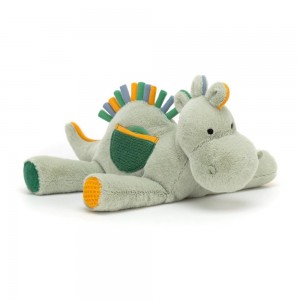 Baby & Books Jellycat Peek-a-Book Dino Activity Toy 20cm x 8cm Verdes | México 3927IXKZA