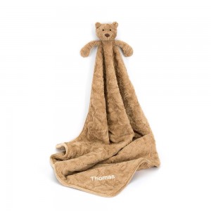 Baby & Books Jellycat Personalised Bartholomew Bear Blankie 56cm x 70cm x 9cm Marrom | México 0473VBAUI