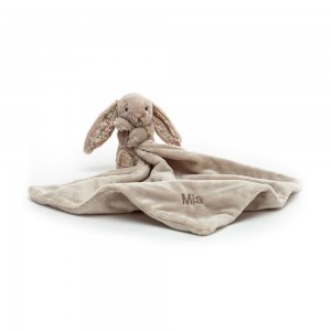 Baby & Books Jellycat Personalised Blossom Bea Bunny Soother 15cm x 34cm x 34cm Beige | México 8957TAFYO