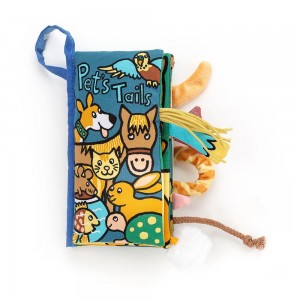 Baby & Books Jellycat Pet Tails Book 22cm x 13cm x 5cm Azules | México 5869MWFRY