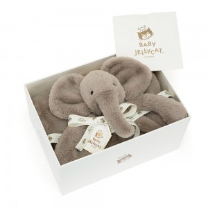 Baby & Books Jellycat Smudge Elephant Blankie 56cm x 70cm x 9cm Grises | México 9580GWNVD