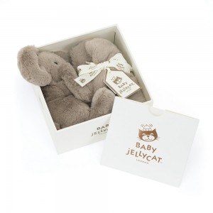Baby & Books Jellycat Smudge Elephant Soother 15cm x 34cm x 34cm Grises | México 4827YFRJS