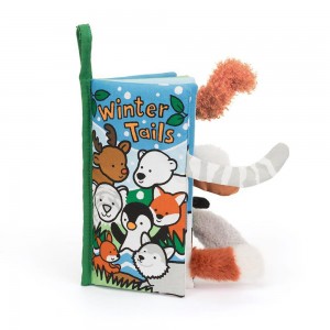 Baby & Books Jellycat Winter Tails Activity Book 22cm x 13cm x 5cm Azules | México 8027YLJEO