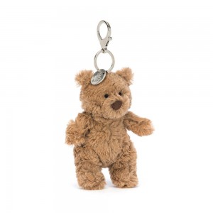 Bag Charm Jellycat Bartholomew Bear 18cm x 6cm x 5cm Marrom | México 3120YRIMA