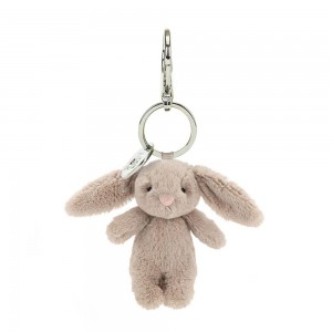 Bag Charm Jellycat Bashful Bunny 15cm x 4cm x 3cm Beige | México 3160SOADJ