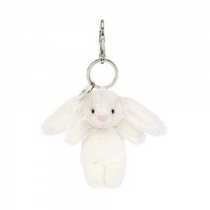 Bag Charm Jellycat Bashful Bunny Cream 15cm x 4cm x 3cm Blancos | México 0453UEPJR