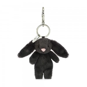 Bag Charm Jellycat Bashful Bunny Inky 15cm x 4cm x 3cm Negros | México 7359VCMSU