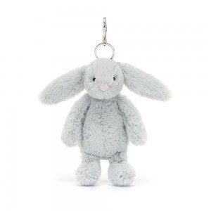 Bag Charm Jellycat Bashful Silver Bunny 15cm x 4cm x 3cm Grises | México 5912SZVNH