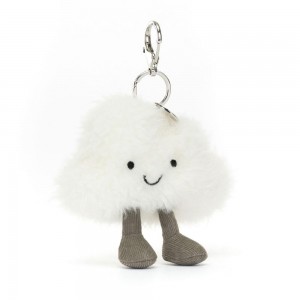 Bag Charm Jellycat Cloud 15cm x 13cm x 5cm Blancos | México 8056ZEGOD