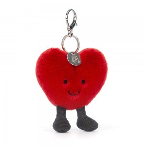 Bag Charm Jellycat Heart 13cm x 9cm x 3cm Rojos | México 6593KMSAB