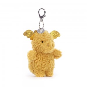 Bag Charm Jellycat Little Dragon 16cm x 6cm x 8cm Amarillos | México 2635YXTWN