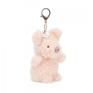 Bag Charm Jellycat Little Pig 17cm x 6cm x 8cm Rosas | México 2857BKSRU