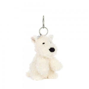 Bag Charm Jellycat Munro Scottie Dog 16cm x 6cm x 5cm Blancos | México 3718IMLHV