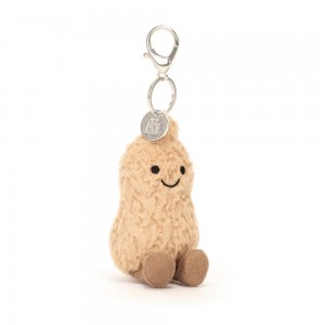Bag Charm Jellycat Peanut 18cm x 5cm x 5cm Marrom | México 8695MXCNS