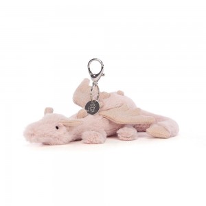 Bag Charm Jellycat Rose Dragon 12cm x 8cm x 22cm Rosas | México 9651WCDPA